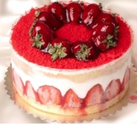 Bol Meyveli Çilekli Mois Yaş Pasta 2-3 Kişilik