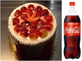 Çilekli Pasta 1 Litre Cola